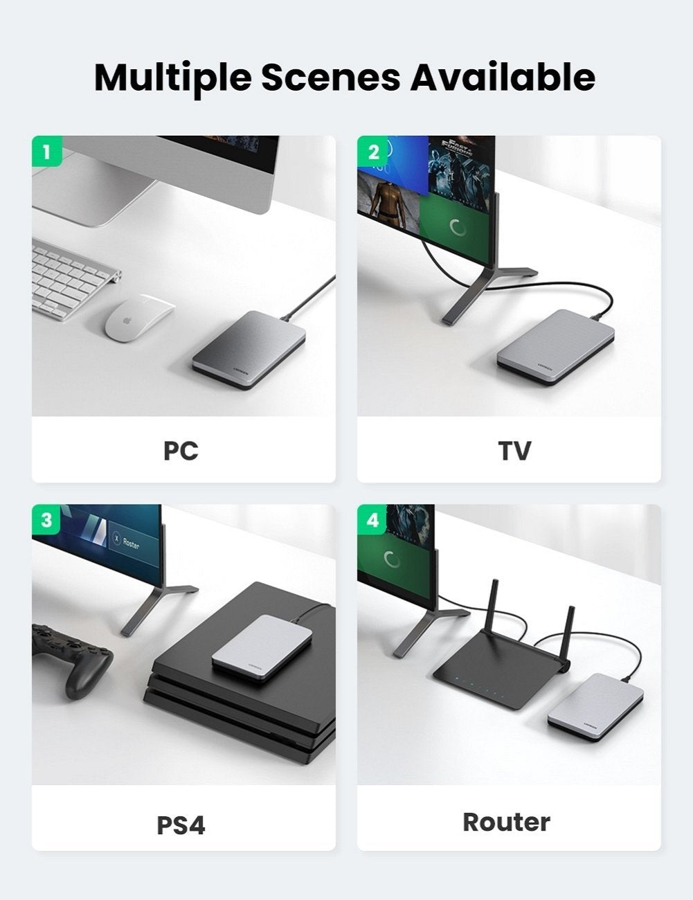 UGREEN 70498 USB C 2.5" Hard Drive Enclosure 4