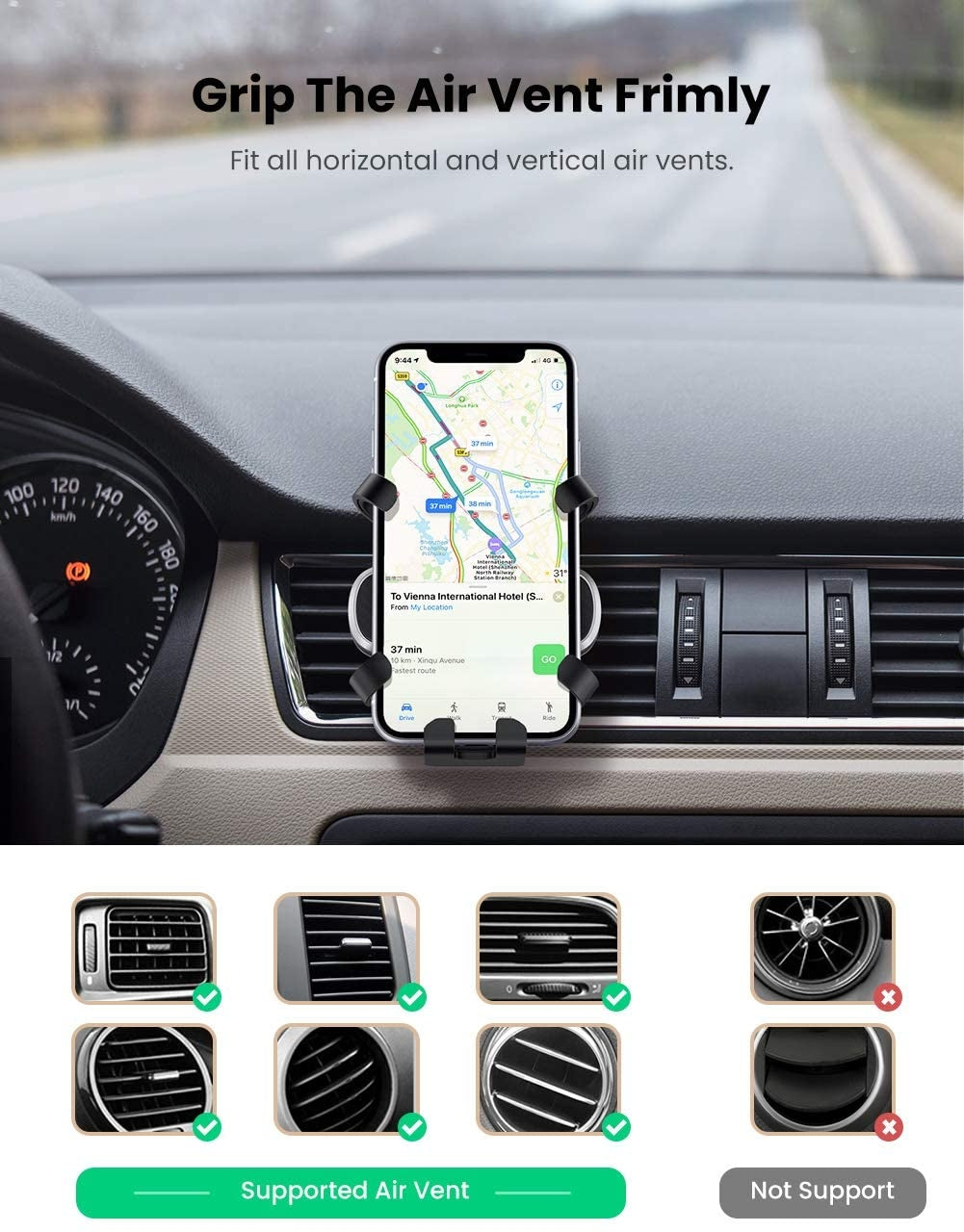 UGreen Gravity Phone Holder for Car (80539) 3