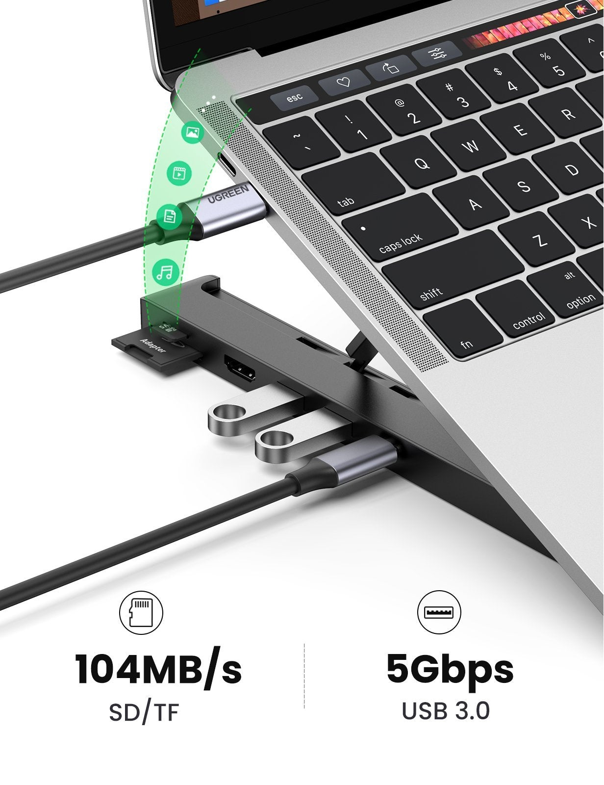 UGREEN X-Kit Laptop Stand Docking Station (80551) 5