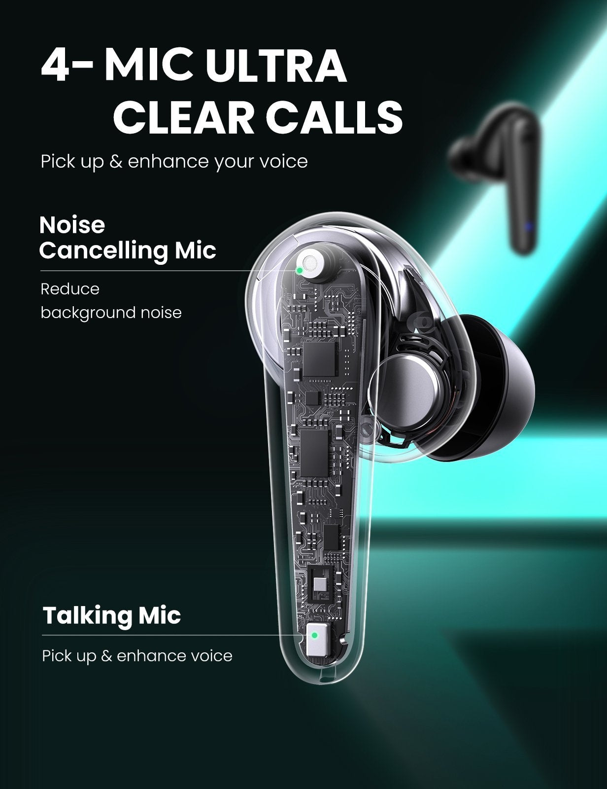 UGREEN 80651 T1 Wireless Earbuds Black 6