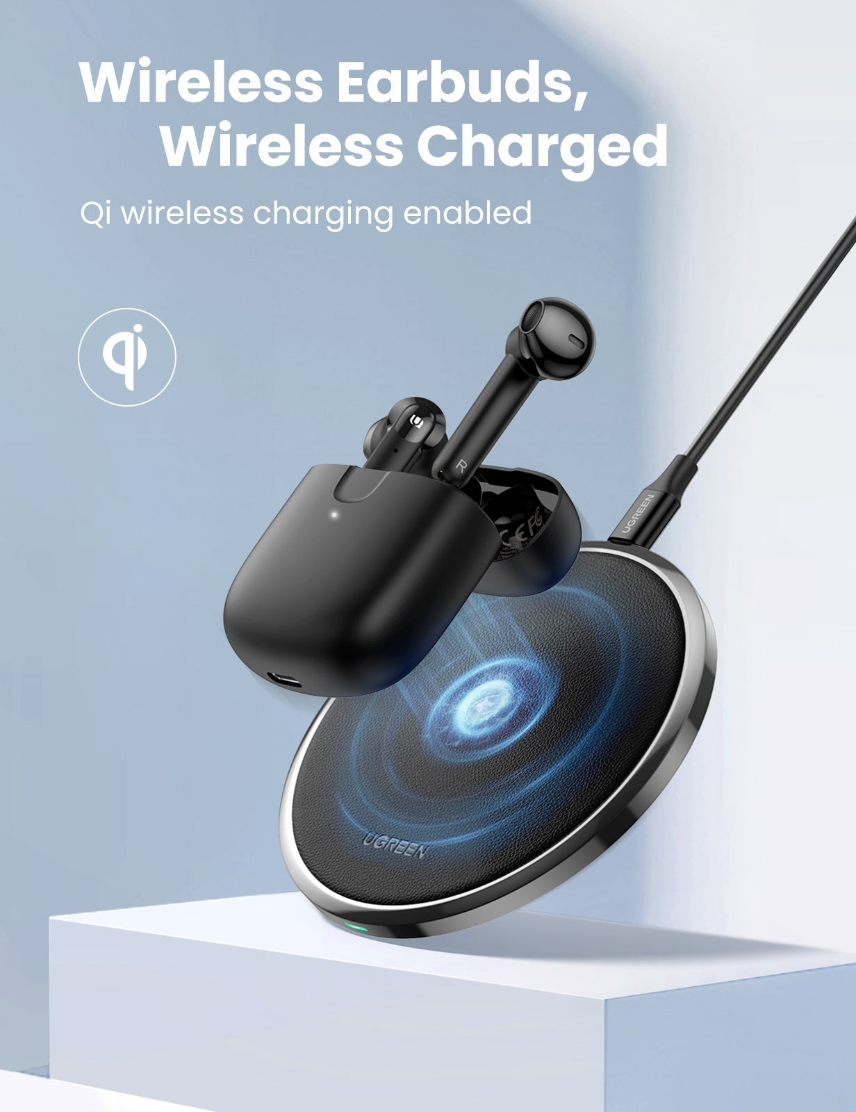 UGREEN 80653 T2 Wireless Earbuds Black 6