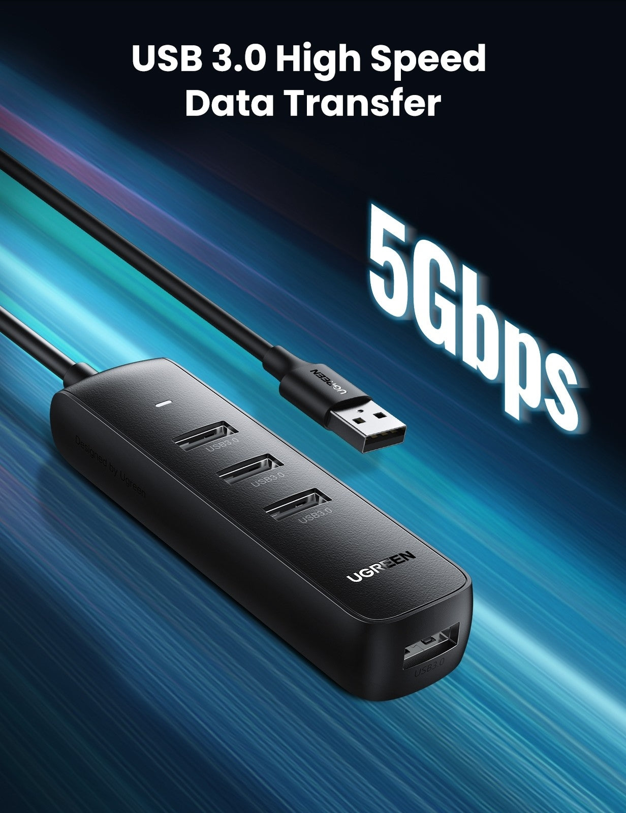 UGREEN 80657 USB 3.0 4-Port Hub 4