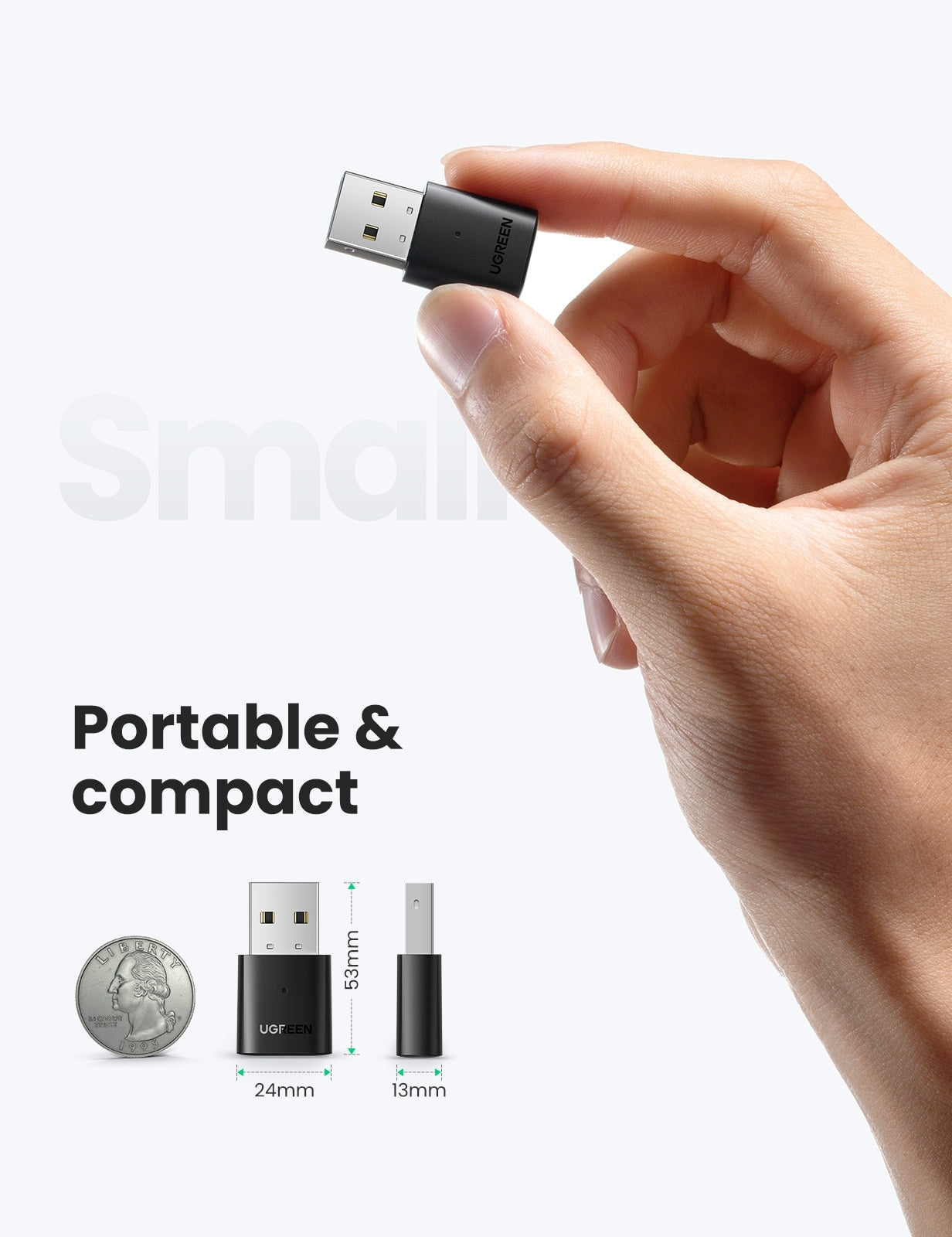 UGREEN 80889 USB Bluetooth 5.0 Adapter 3