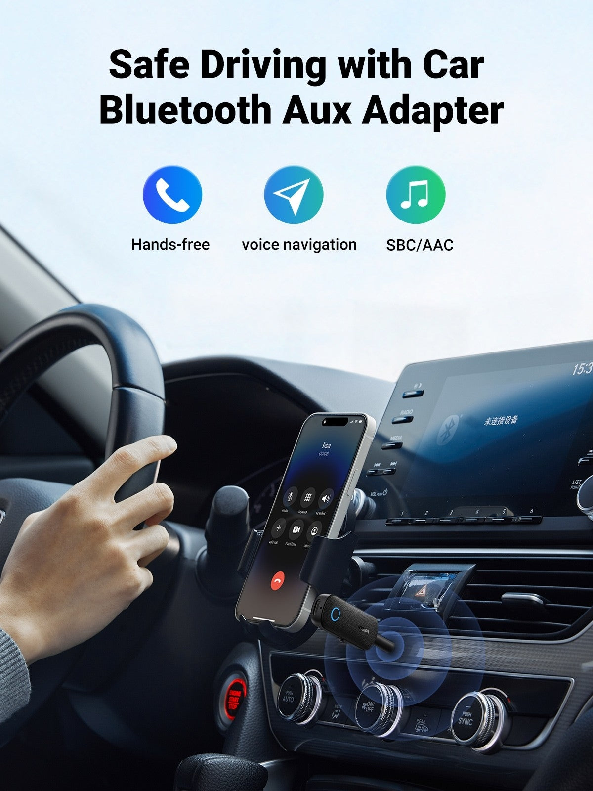 UGREEN 80893 Bluetooth 5.0 Transmitter and Receiver 4