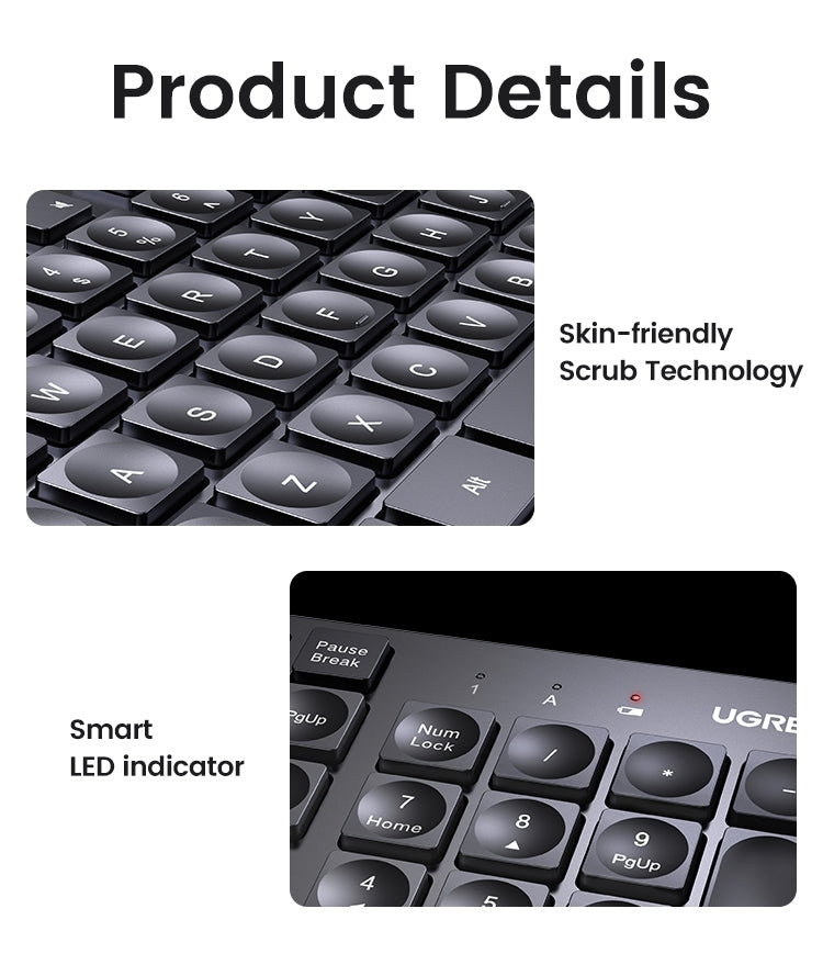 UGREEN 90250 104-Key layout 2.4G Wireless Keyboard 7