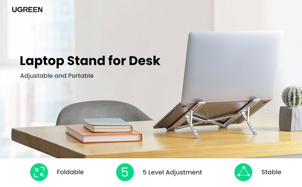 UGREEN 90312 Foldable Laptop Stand (Space Gray) 4