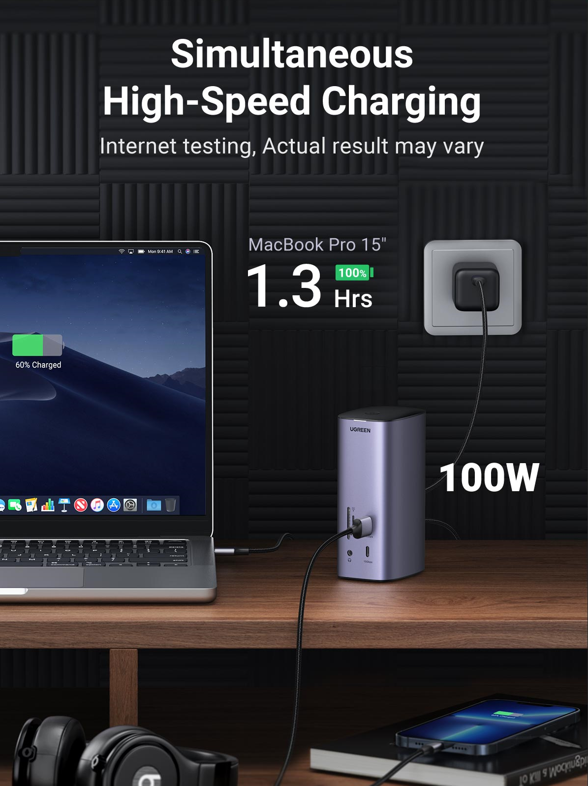 UGREEN 90325 13-in-1 USB-C Triple Display Docking Station 6