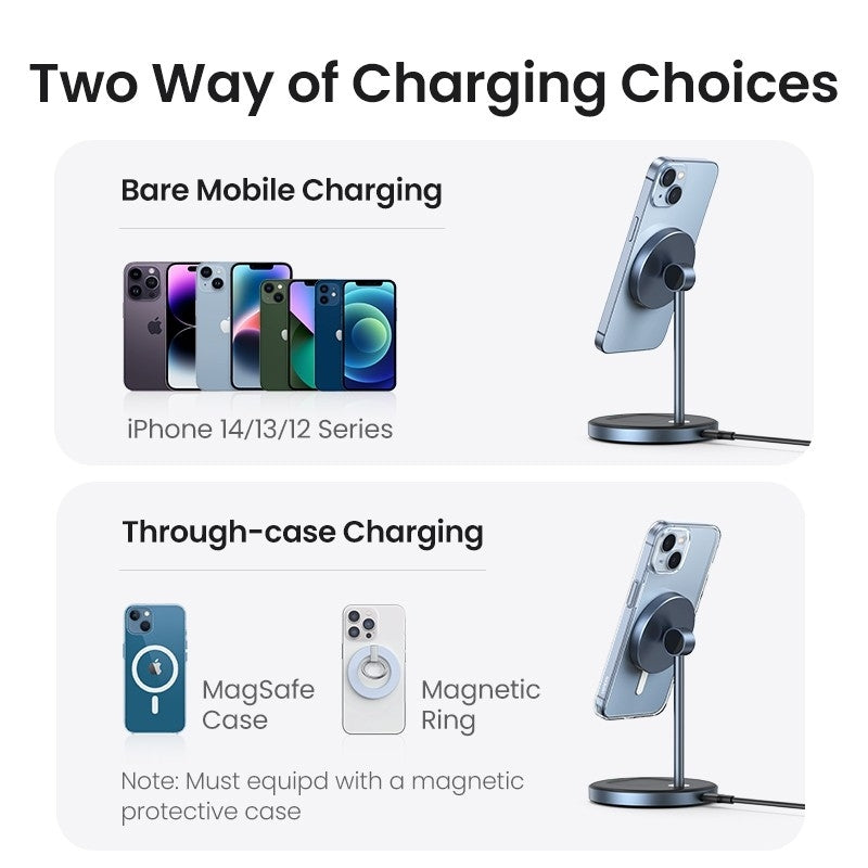 UGREEN 90668 2-in-1 Magnetic Wireless Charging Station 7