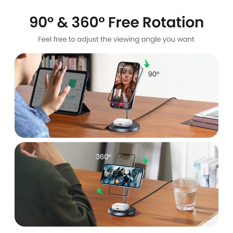 UGREEN 90668 2-in-1 Magnetic Wireless Charging Station 11