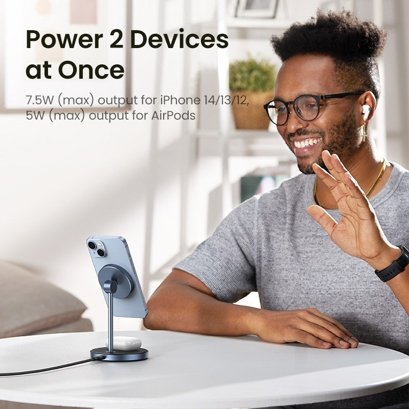UGREEN 90668 2-in-1 Magnetic Wireless Charging Station 12