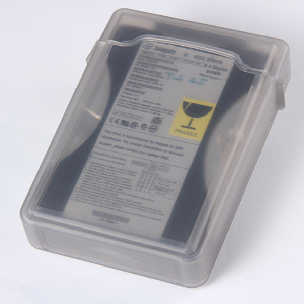 External 3.5" IDE SATA HDD Anti-Static hdd storage Box (Clear) 5