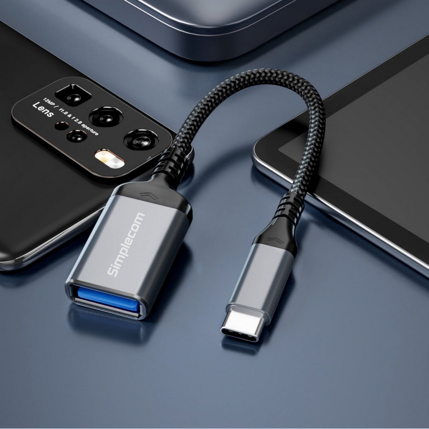 Simplecom CA131 USB-C Male to USB-A Female USB 3.0 OTG Adapter Cable 5