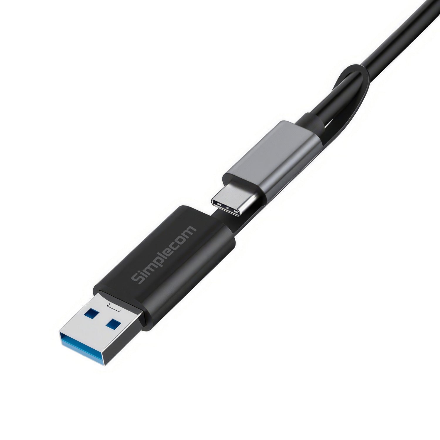 Simplecom CA132 USB-A Male to USB-C Female Adapter USB 3.2 Gen 2 Data & Charging Double-Side 10Gbps 3