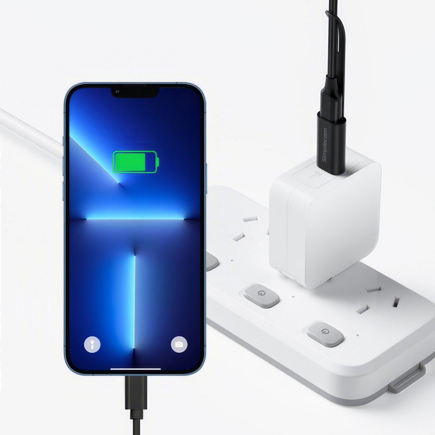 Simplecom CA132 USB-A Male to USB-C Female Adapter USB 3.2 Gen 2 Data & Charging Double-Side 10Gbps 5