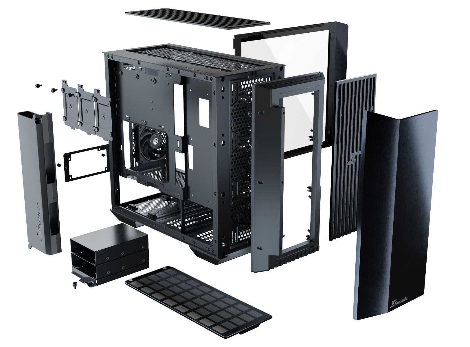 Seasonic Syncro Q704 Aluminum Case with Syncro DGC-650 650W 80 Plus Gold PSU & Connect Module RED DOT AWARD WINNER 2021 7