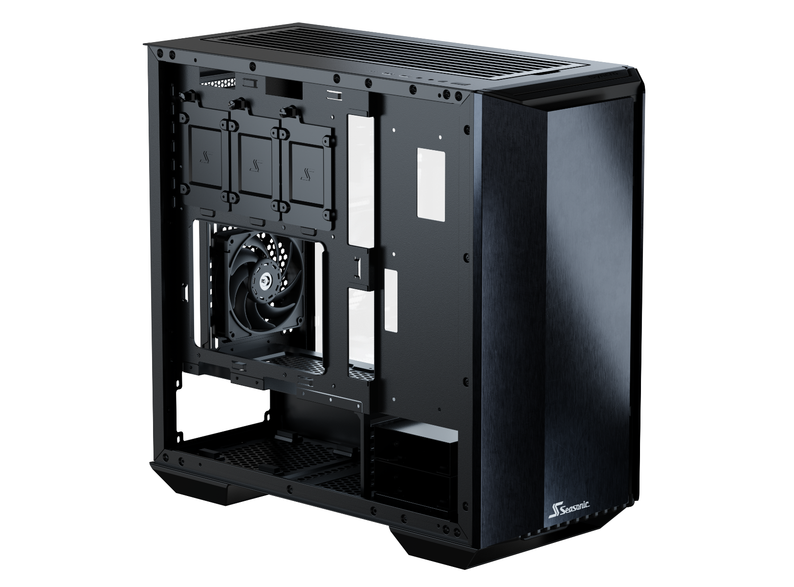 Seasonic Syncro Q704 Aluminum Case with Syncro DPC-850 850W 80 Plus Platinum PSU &amp; Connect Module RED DOT AWARD WINNER 2021 3