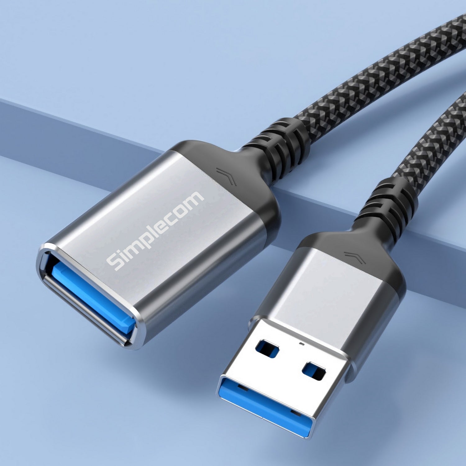 Simplecom CAU320 USB 3.0 Extension Cable USB-A Male to USB-A Female Nylon Braided 2.0M 3