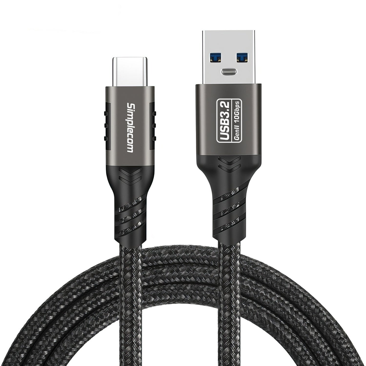 Simplecom CAU510 USB-A to USB-C Data and Charging Cable USB 3.2 Gen2 10Gbps 1M 3