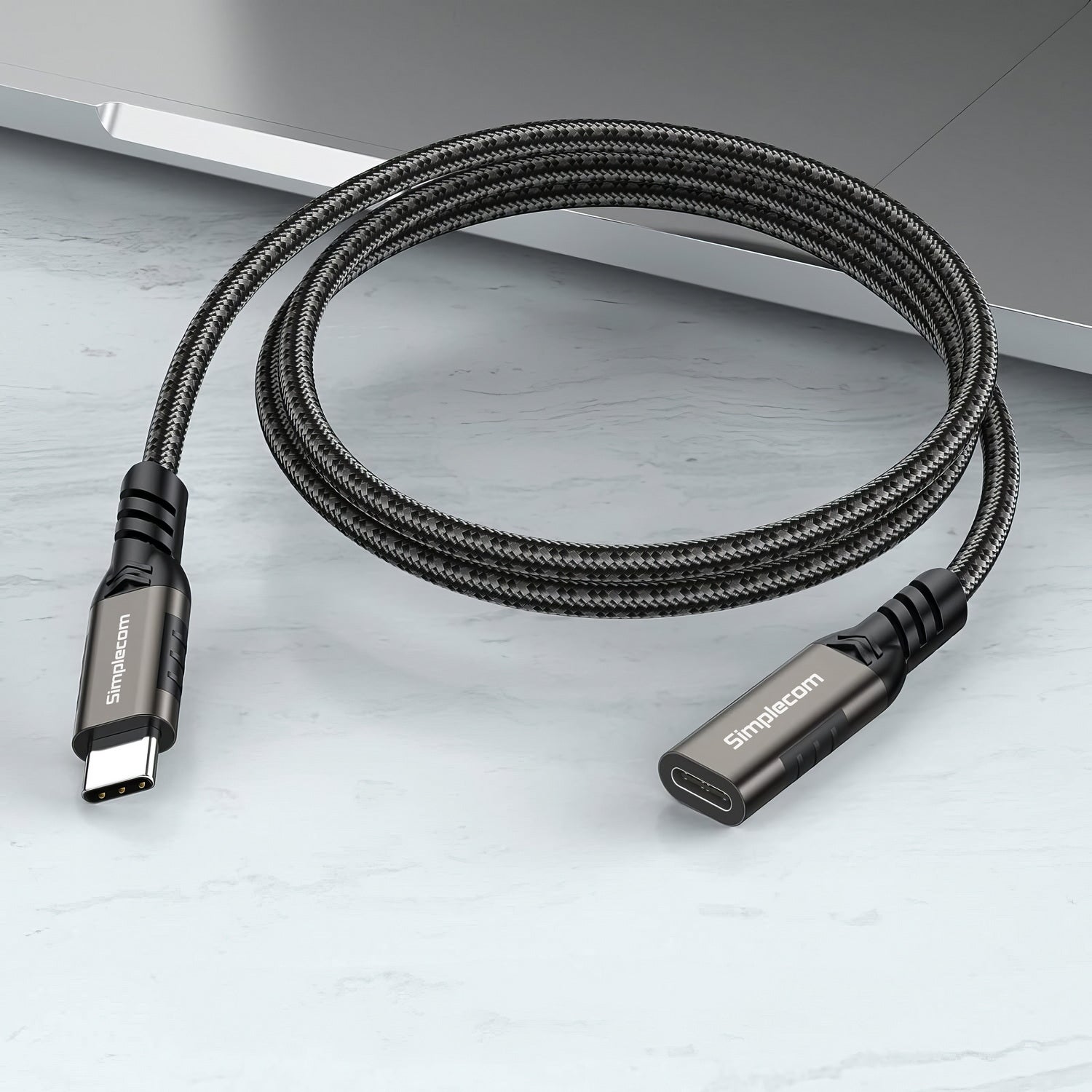 Simplecom CAU610 USB-C Male to Female Extension Cable USB 3.2 Gen2 PD 100W 20Gbps 1M 4