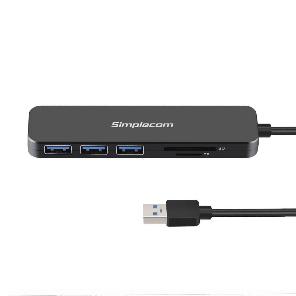 Simplecom CH365 SuperSpeed 3 Port USB 3.0 (USB 3.2 Gen 1) Hub with SD MicroSD Card Reader 3