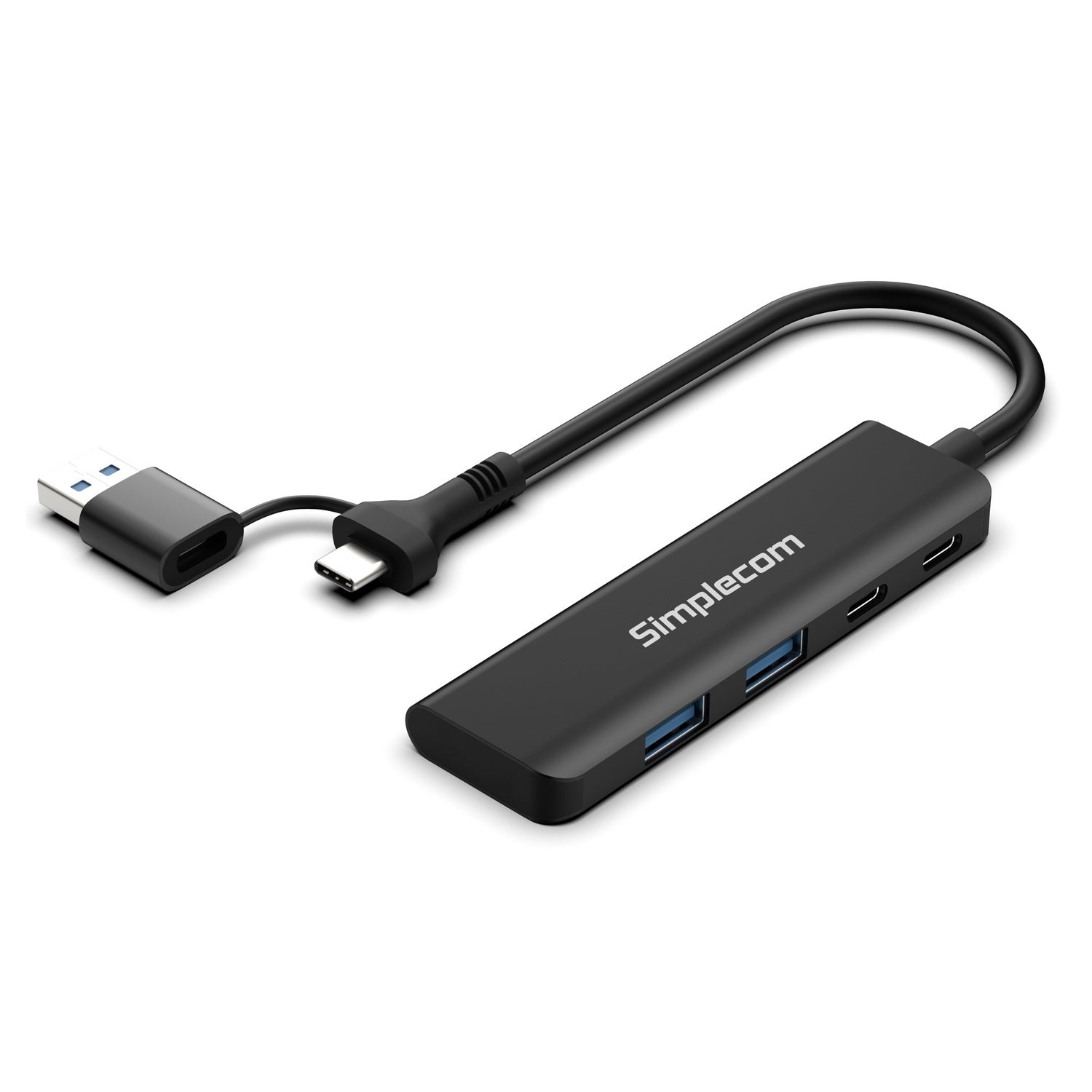 Simplecom CH385 SuperSpeed USB-A and USB-C 4-Port Combo Hub USB 3.2 Gen 1 (2x USB-A and 2x USB-C Ports) 3