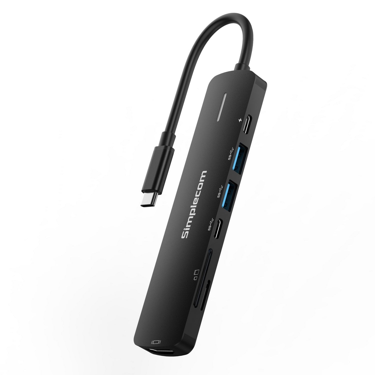 Simplecom CHT570 USB-C SuperSpeed 7-in-1 Multiport Hub Adapter HDMI 2.0 Docking Station 3