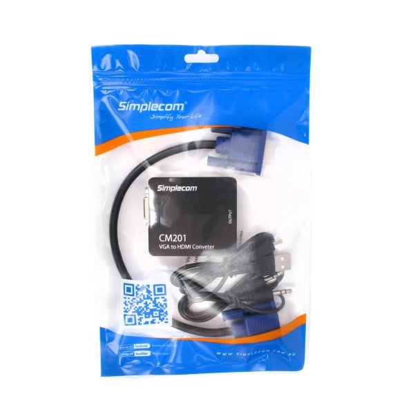 Simplecom CM201 Full HD 1080p VGA to HDMI Converter with Audio 3