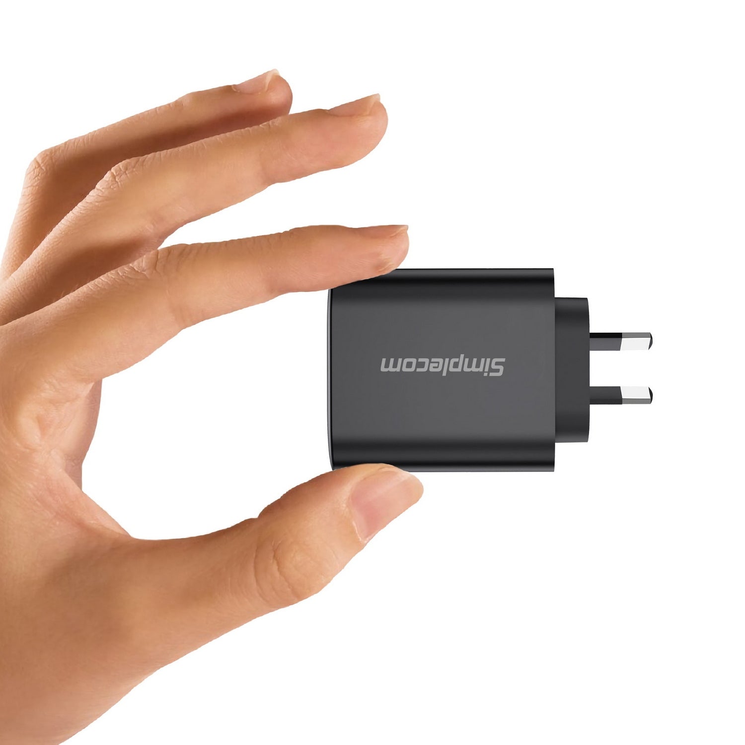 Simplecom CU265 Dual Port PD 65W GaN Fast Wall Charger USB-C + USB-A for Phone Laptop 4