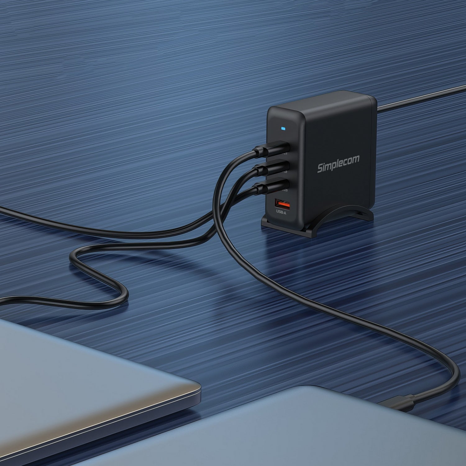 Simplecom CU400 4-Port PD 100W GaN Fast Charger 3xUSB-C + USB-A for Phone Tablet Laptop 5