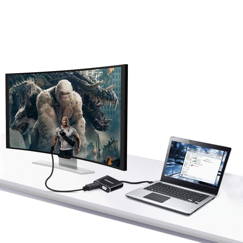 Simplecom DA316A USB to HDMI + VGA Video Card Adapter with 3.5mm Audio 4