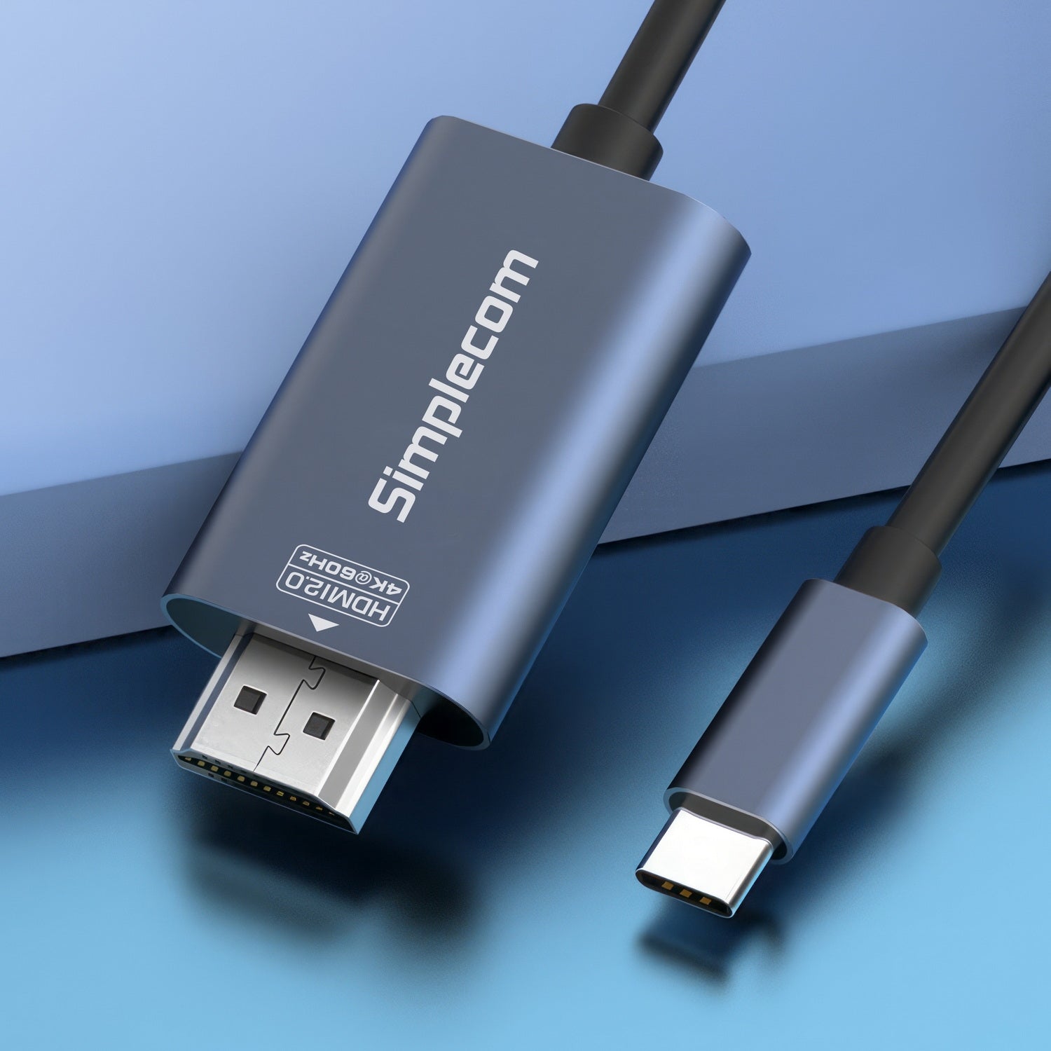 Simplecom DA322 USB-C Type-C to HDMI 2.0 Cable 2M HDCP 4K@60Hz 3