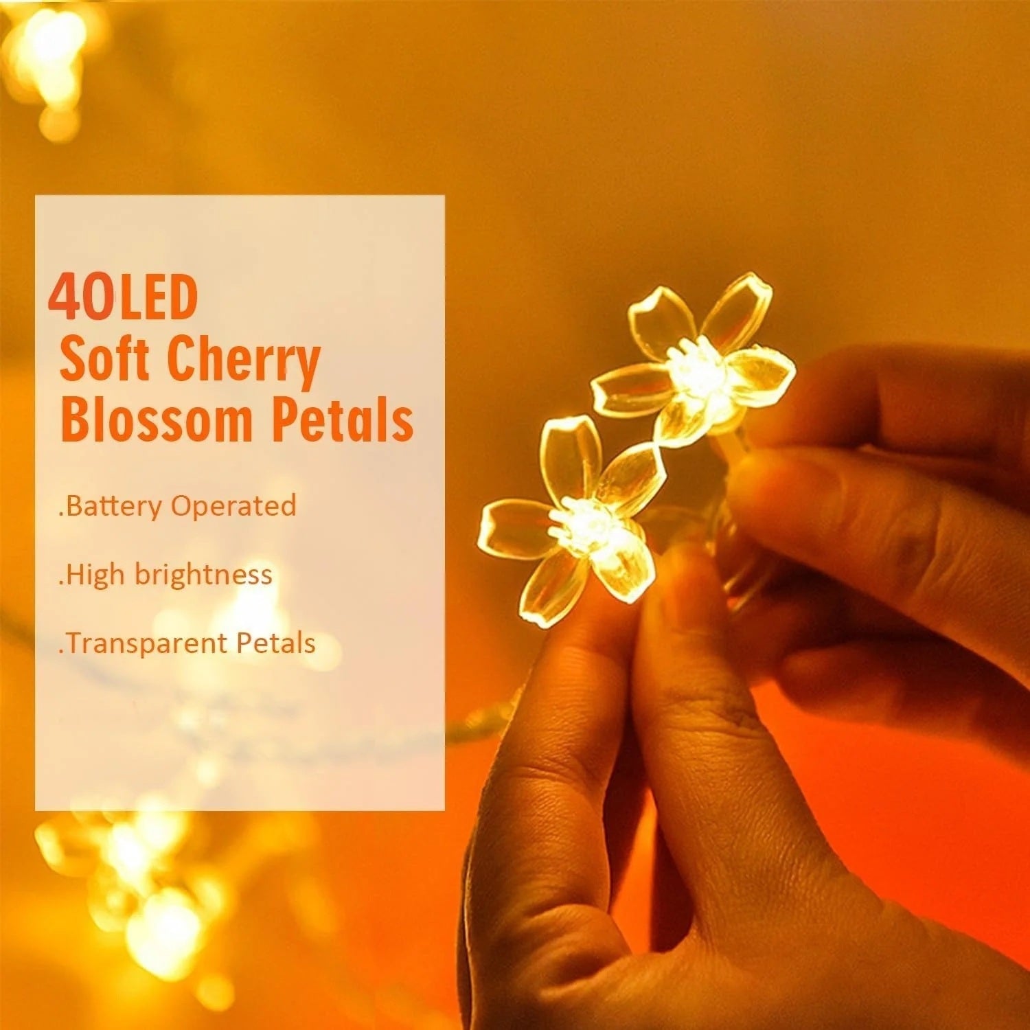 BDI 6M40 Sakura lamp waterproof Christmas decoration (6-meter 40 LED) 4