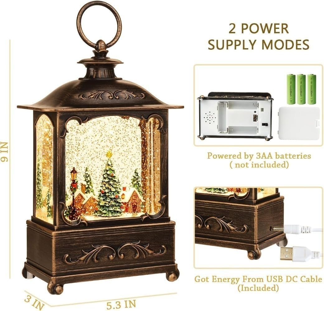 BDI Lamp-LW003-Snowman Music Lantern Sculpture Christmas 5