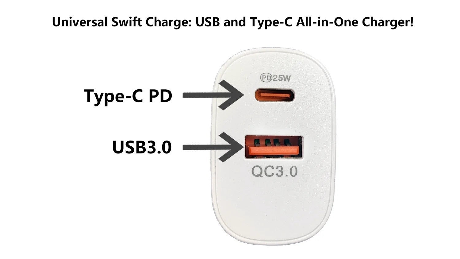 BDI 25W PD Quick Charger AU plug with USB-A and Type-C Ports 4