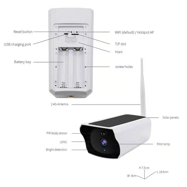 BDI Y4P Security WiFi Camera with Solar & Battery 3
