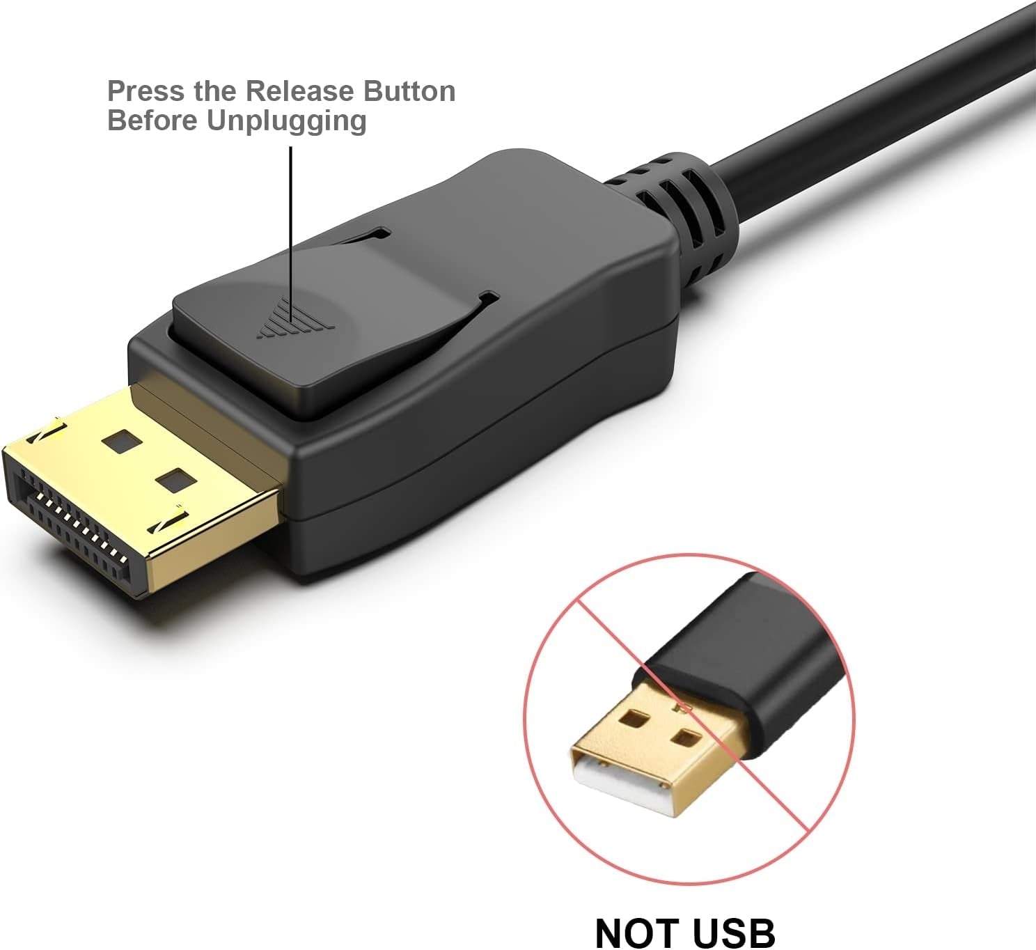 BENFEI DisplayPort to DisplayPort  8K @ 60Hz Cable 1.8m 6