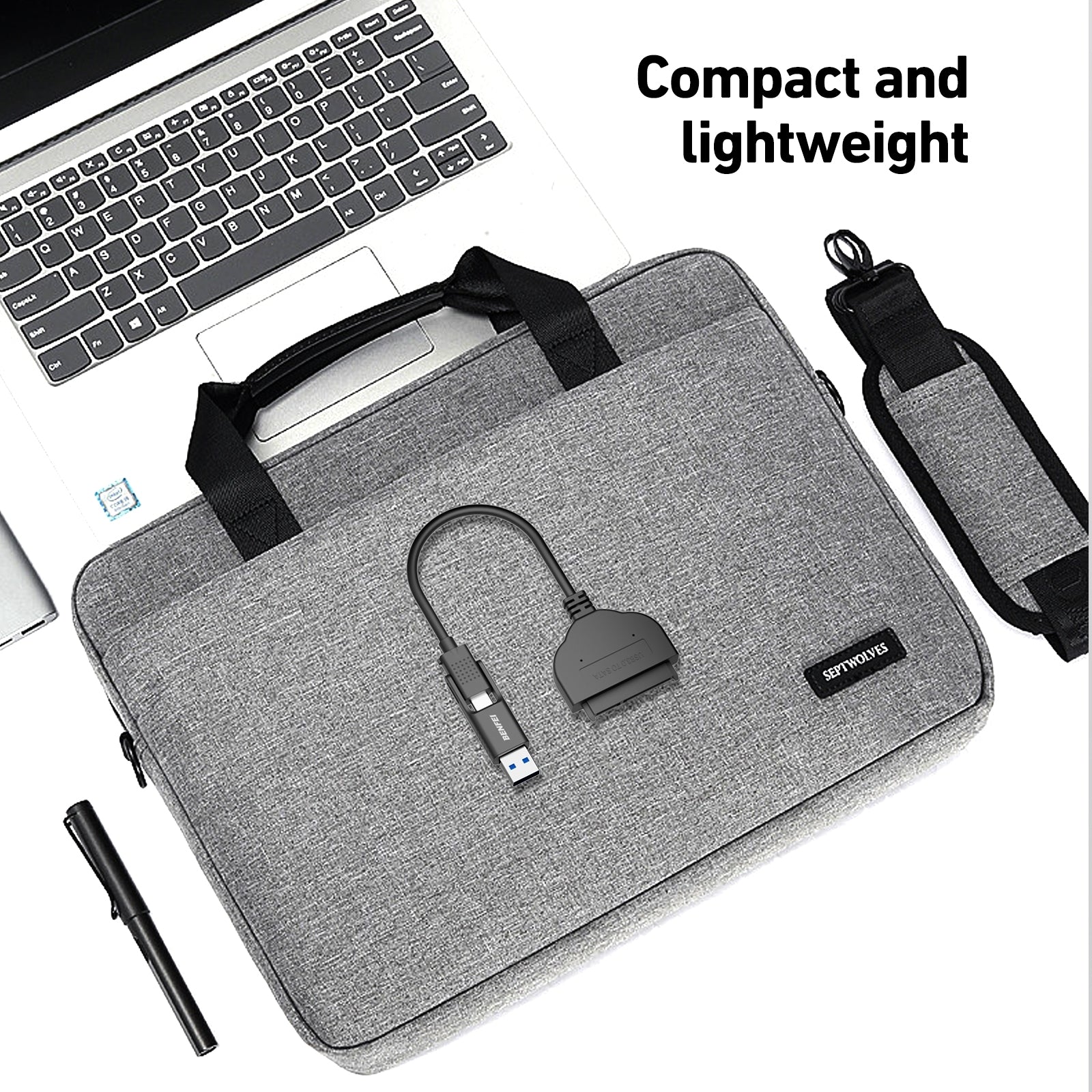 BENFEI 2in1 USB-C/USB 3.0 to SATA III Hard Driver Adapter 7