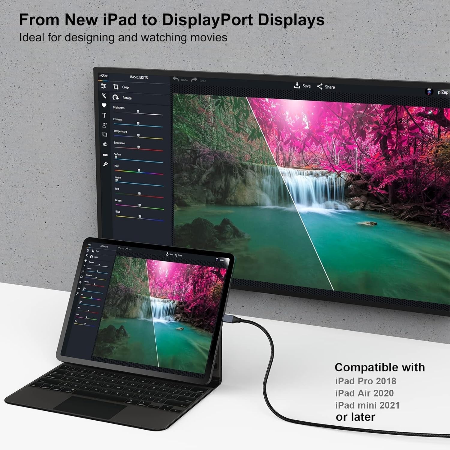 BENFEI 207GY-3F USB-C to DP 0.9m 8K@60Hz Thunderbolt 3 6
