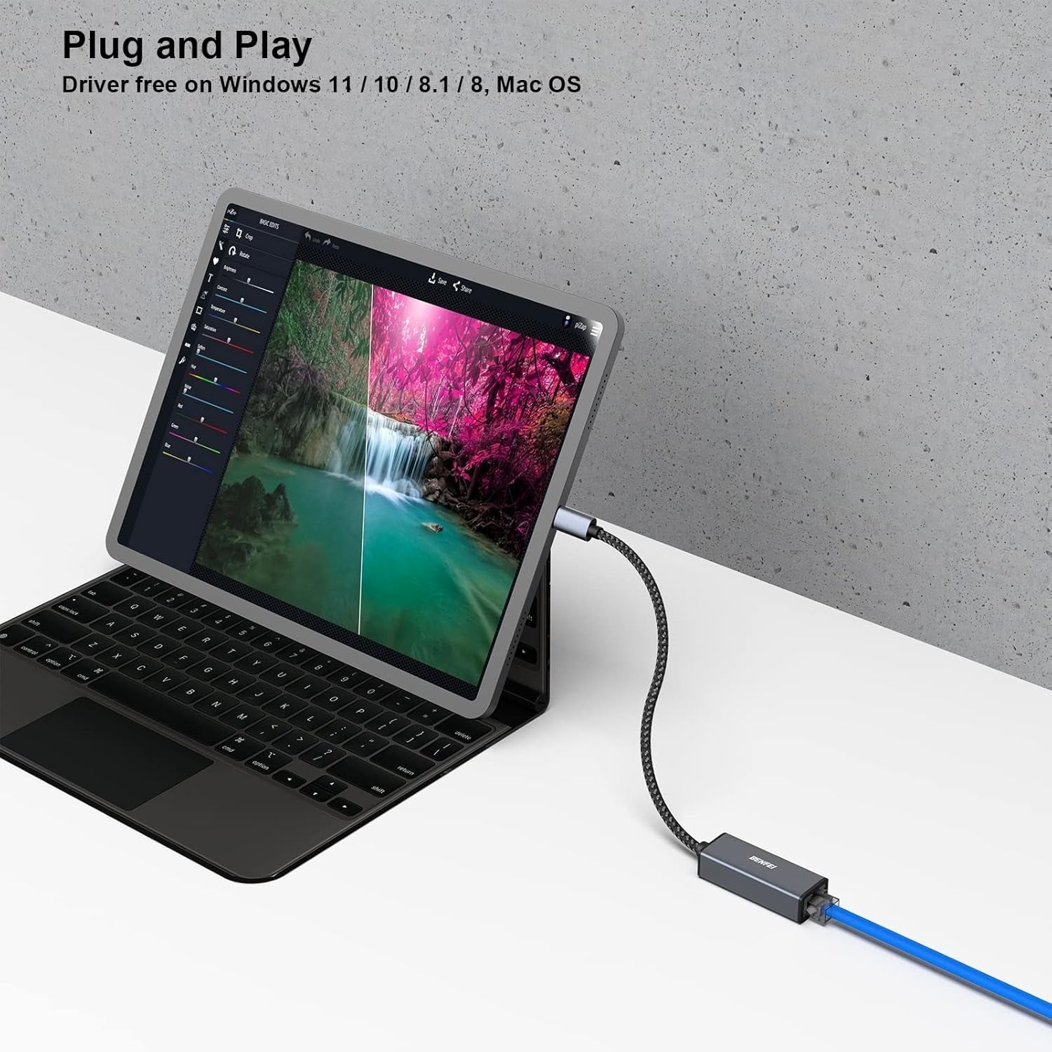 BENFEI USB-C to Ethernet Adapter (Thunderbolt 3 to RJ45) 5