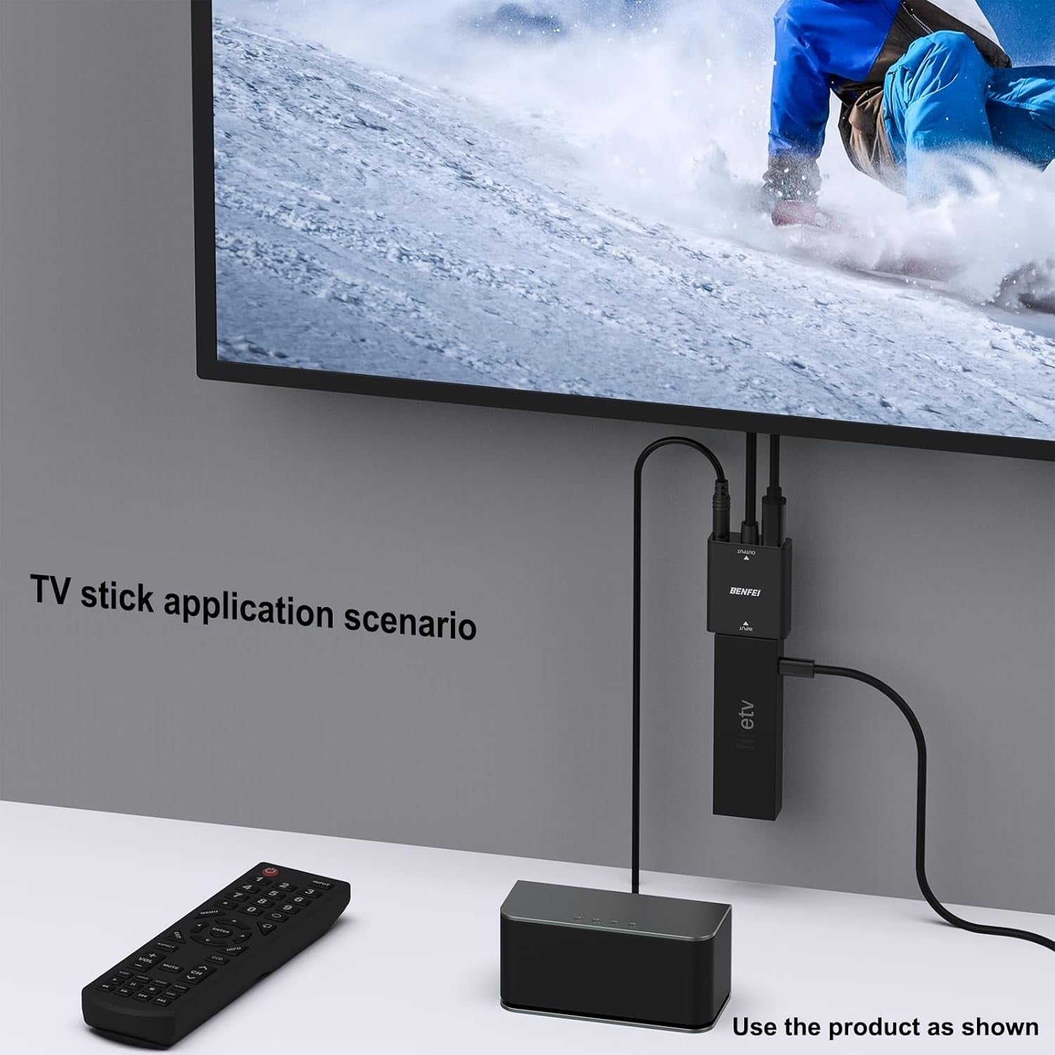 BENFEI HDMI to VGA, Uni-Directional HDMI Computer to VGA Monitor  Adapter (Female to Male) with 3.5mm Audio Jack 3