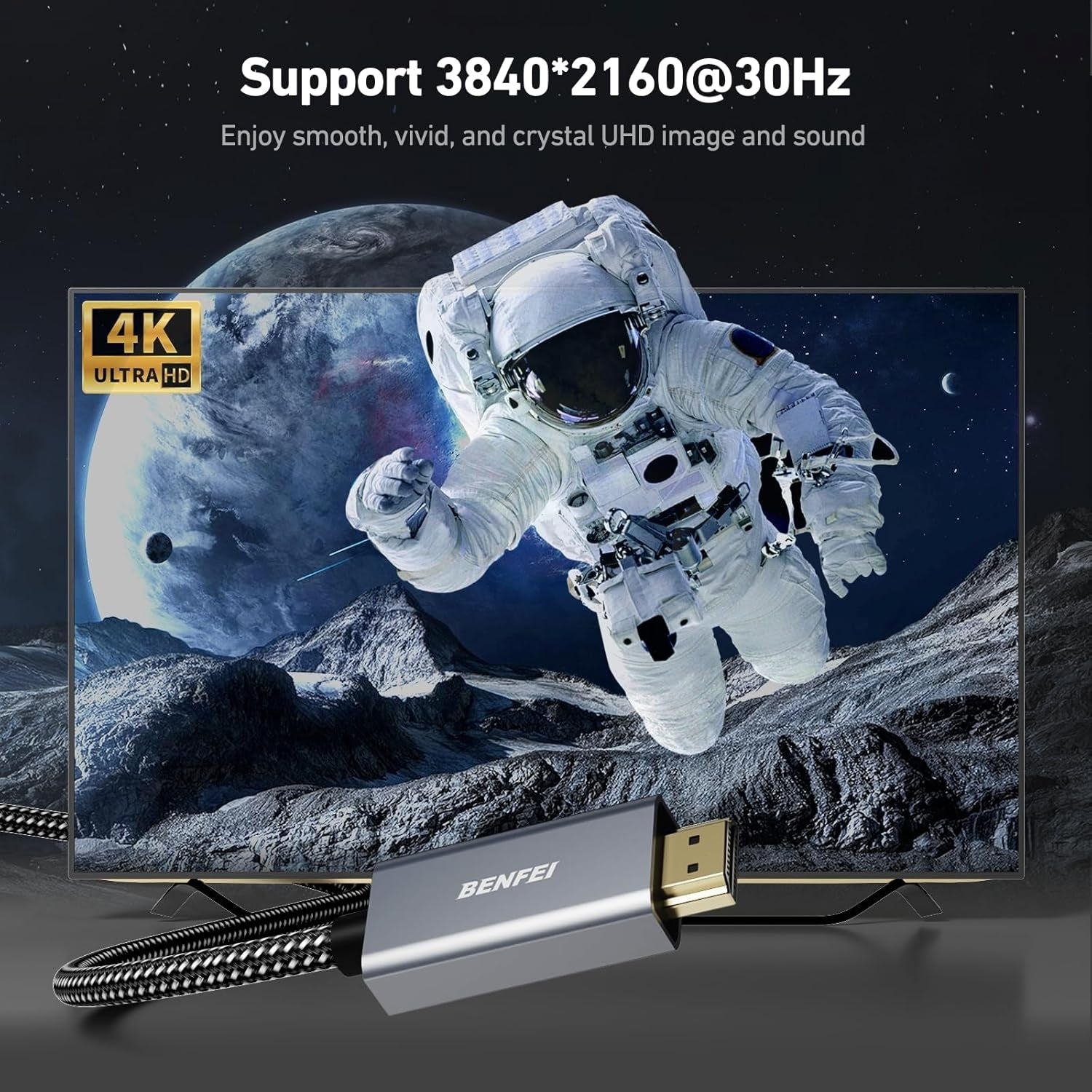 BENFEI 4K DisplayPort to HDMI 3m Cable 4