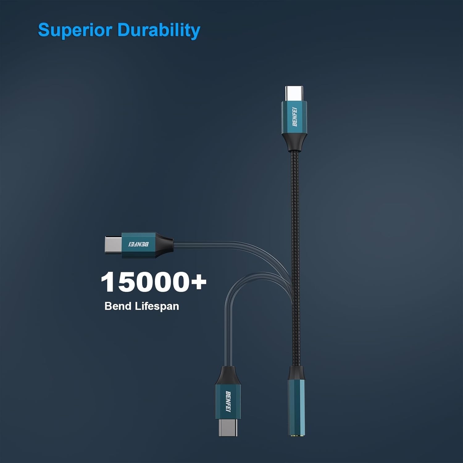 BENFEI USB-C to 3.5mm Audio Jack Adapter 3
