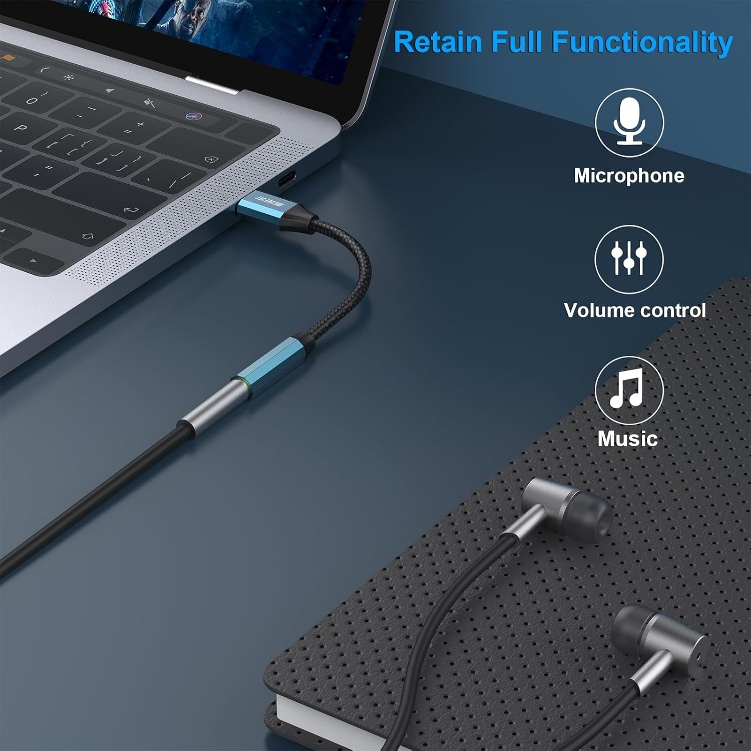 BENFEI USB-C to 3.5mm Audio Jack Adapter 7