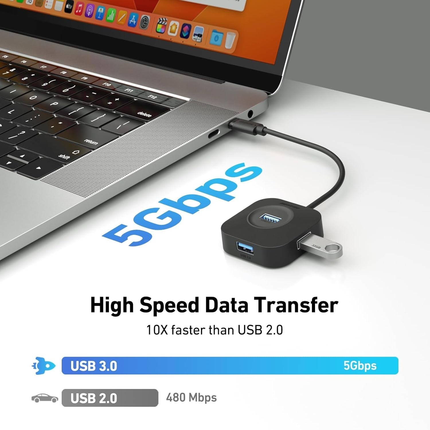 BENFEI 371BK USB-C 4-port USB 3.0 Hub 4