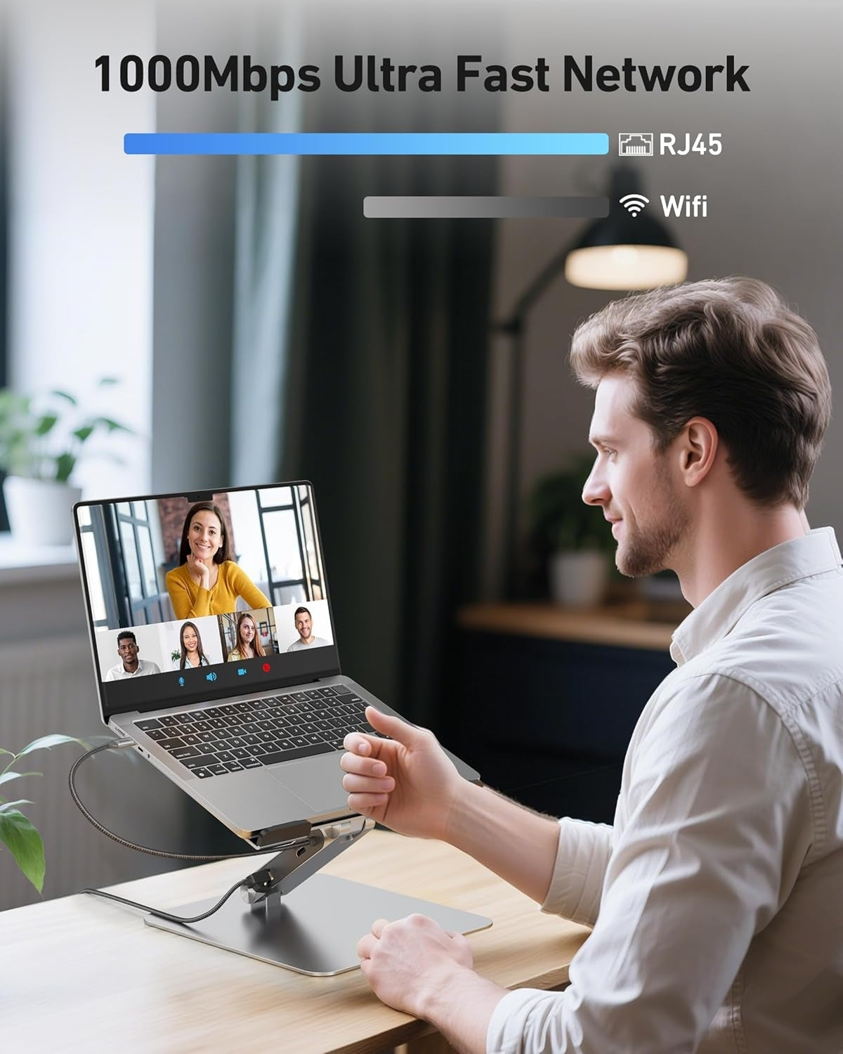 BENFEI 398GY TYPE-C 6-in-1 HDMI+USB-C(10G)+RJ45+2xUSB-A(10G)+PD 5