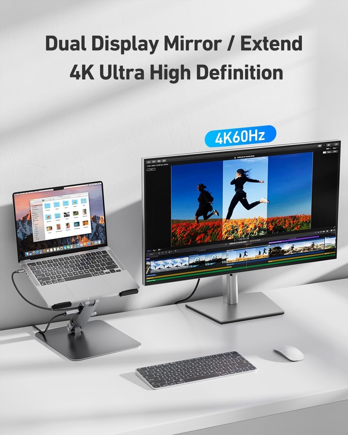 BENFEI 398GY TYPE-C 6-in-1 HDMI+USB-C(10G)+RJ45+2xUSB-A(10G)+PD 7
