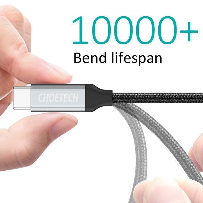 CHOETECH AC0007 USB 3.0 Type-A to Type-C Cable 1M 3