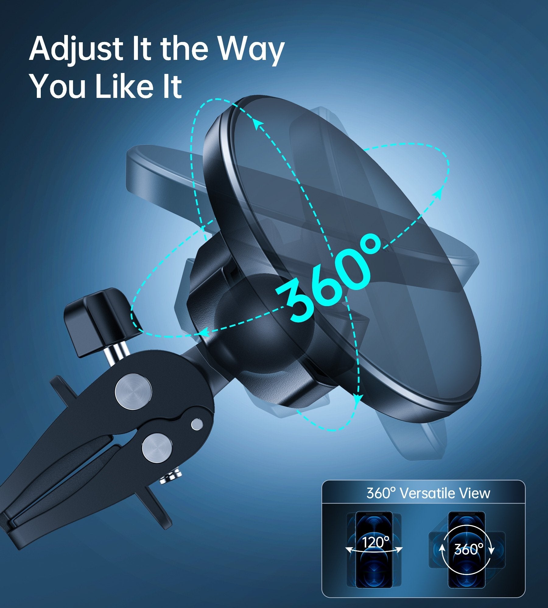CHOETECH AT0004 Magsafe iPhone 12 Magnetic Car Mount Car Air Vent Phone Holder 7