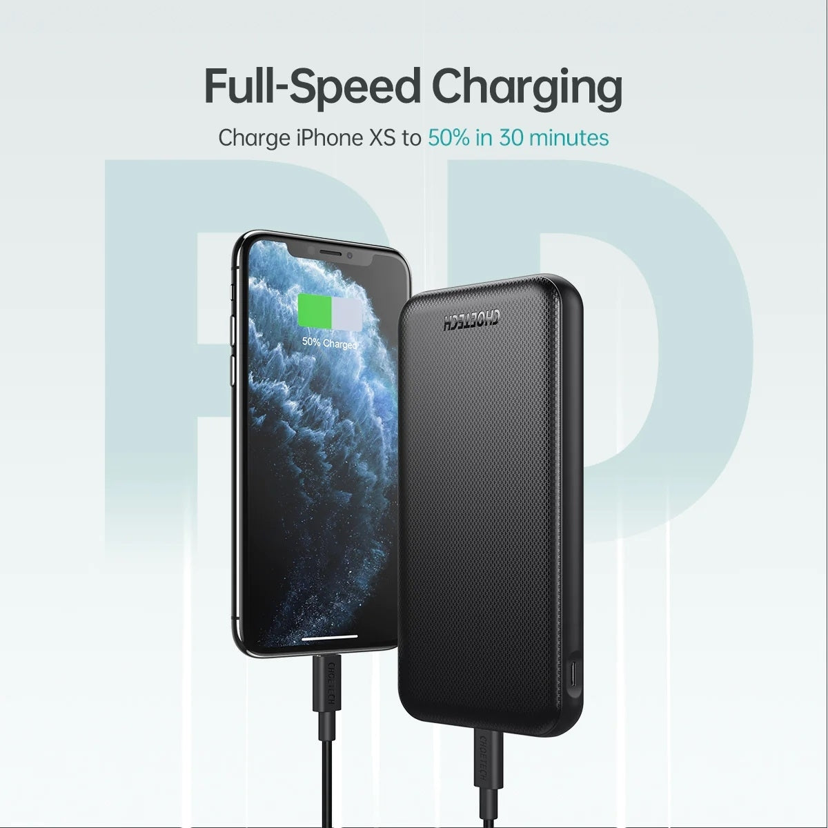 CHOETECH B627 10000mAh PD18W Power Bank 3