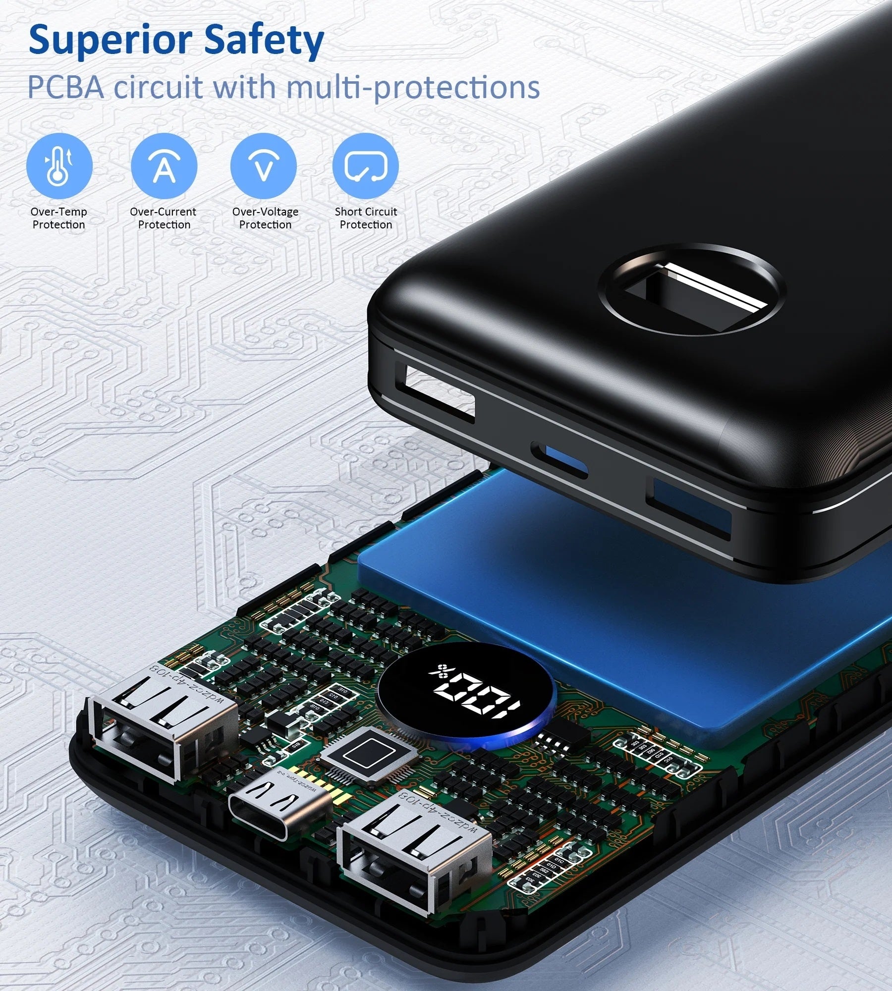 CHOETECH B653 PD45W 20000mAh Power Bank 10